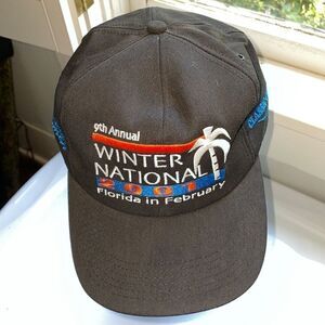 Vtg 2001 Classic Chevy Worldwide Camaro Winter National black souvenir cap